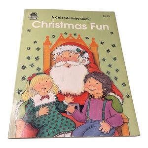 Vintage 1993 Merrigold Press Christmas Fun Activity Coloring Book Unused